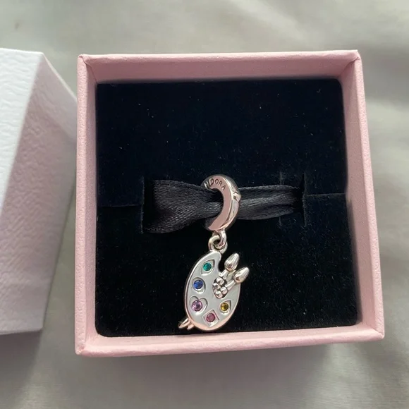 Artist's Palette Dangle Charm - Picture 6 of 7
